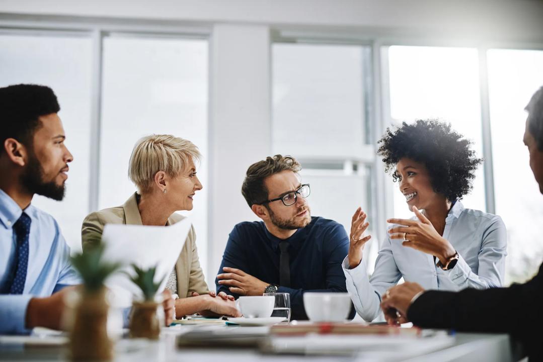 People in meeting