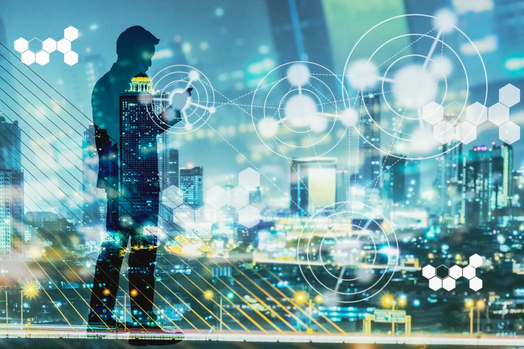 A digital business man