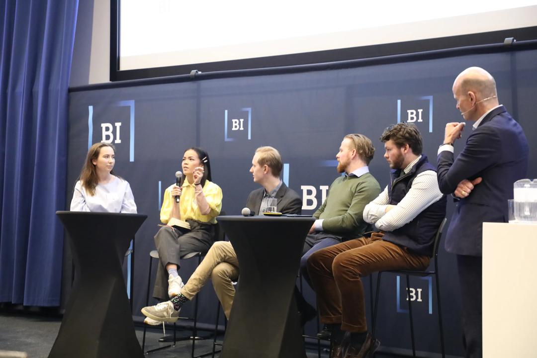 Picture of students attending a panel debate