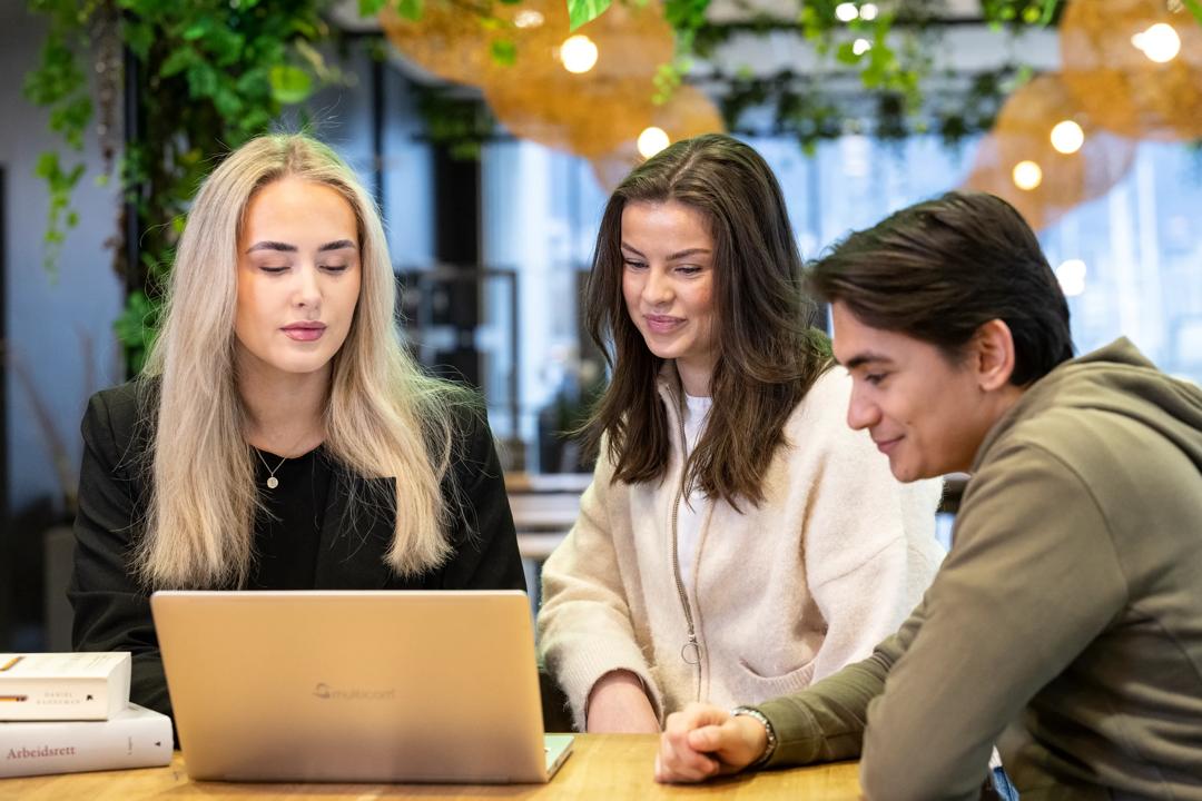 Group of students talking
