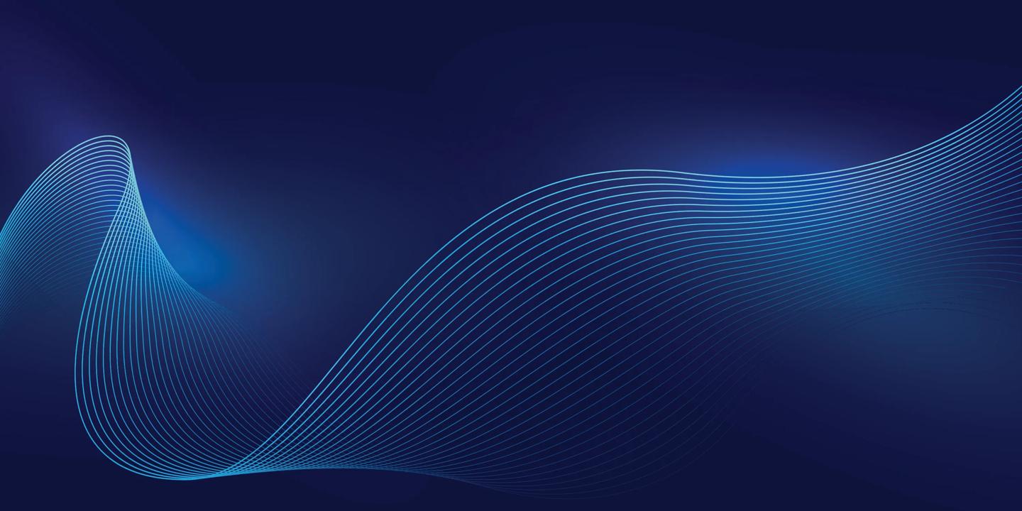 Digital illustration of a blue wave
