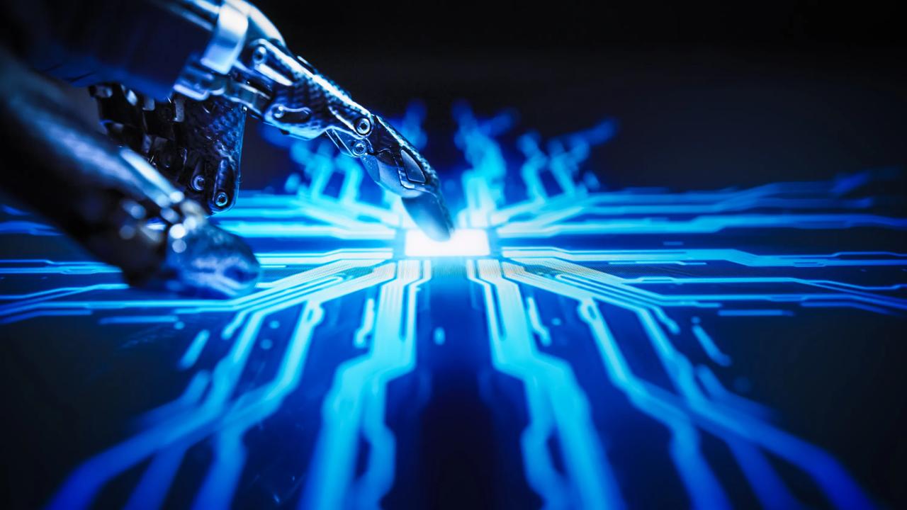Production image of a robot hand