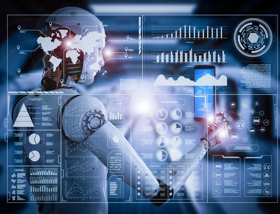 Illustrasjonsbilde av kunstig intelligens og intelligente maskiner.