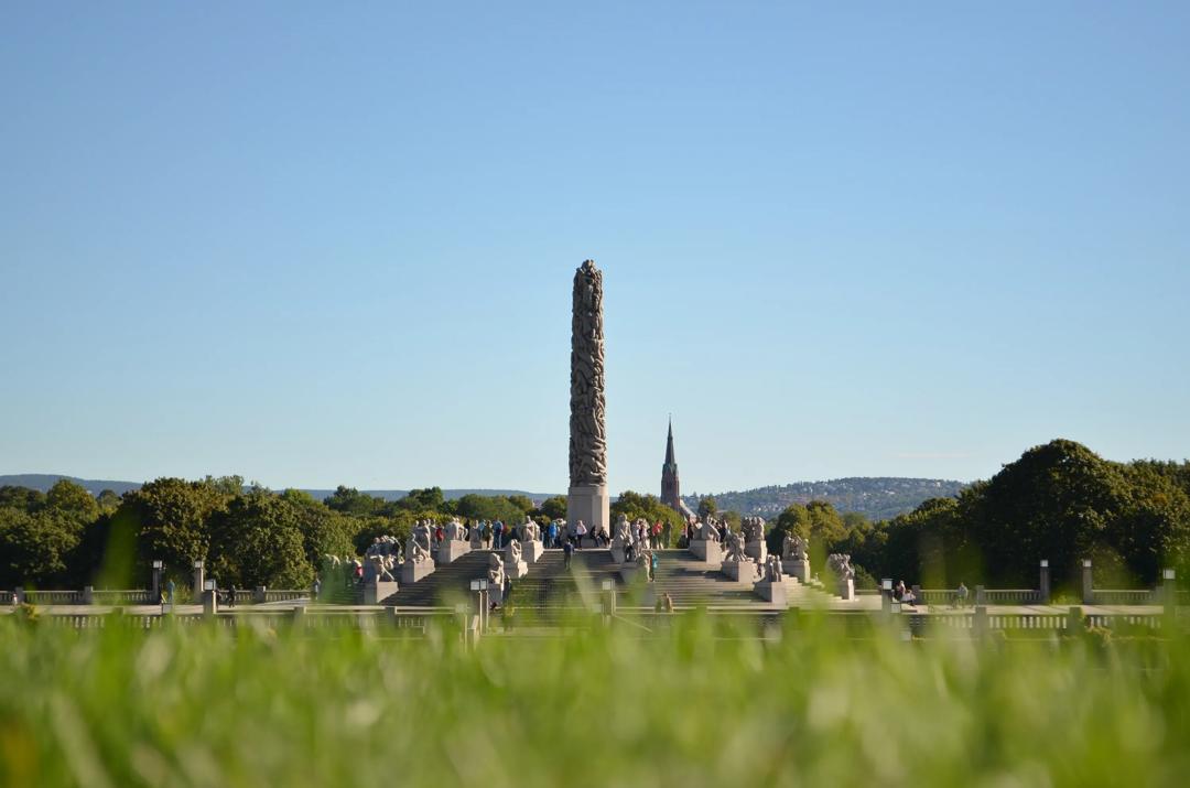 The high statue at Frogner park