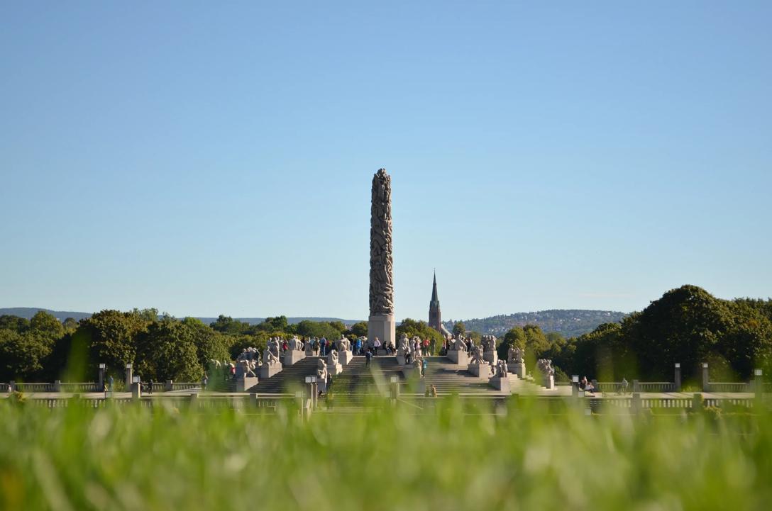 The high statue at Frogner park