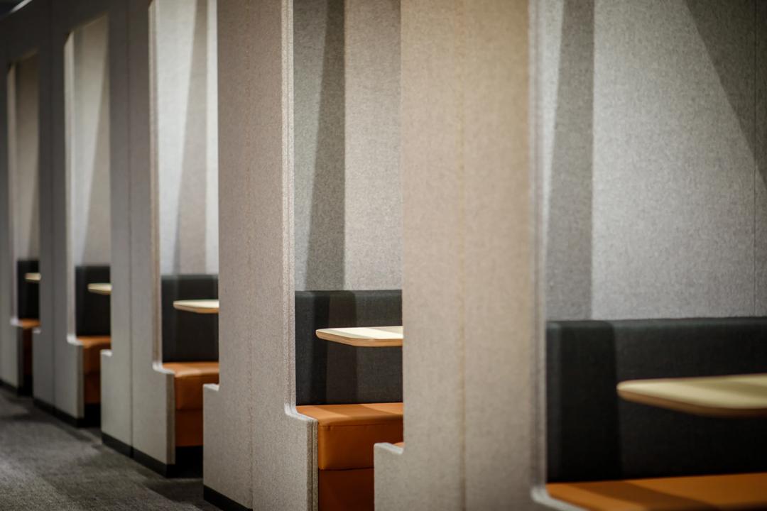 Co working space at the library at campus Oslo