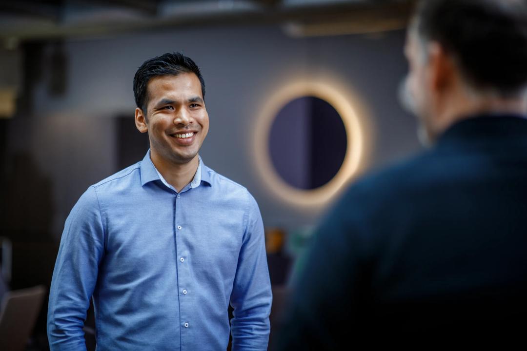 Smiling man