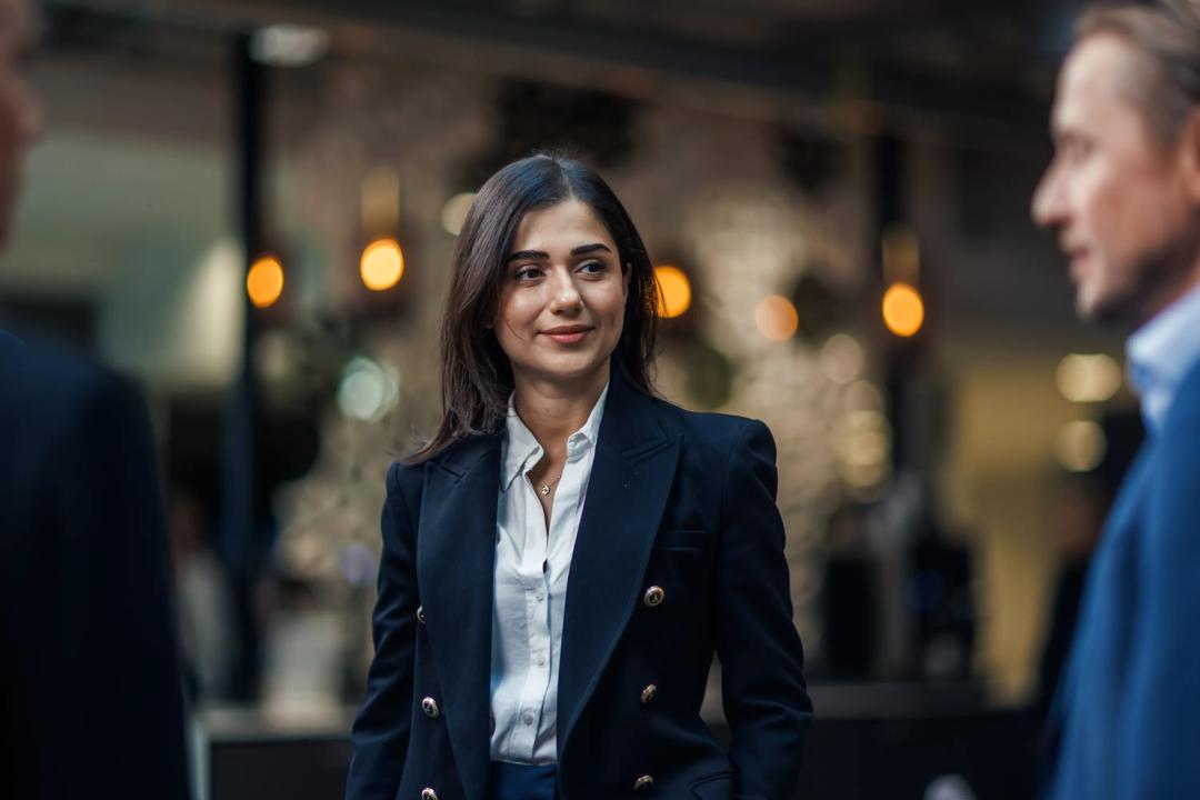 Image of a smiling business woman