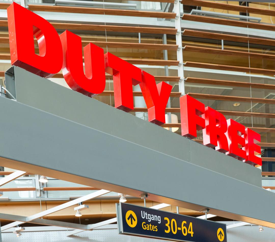 Tax-free butikken ved Oslo Lufthavn