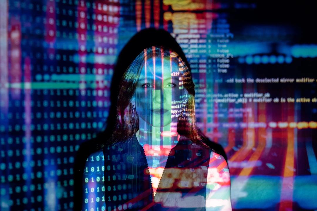 Code Project over a woman