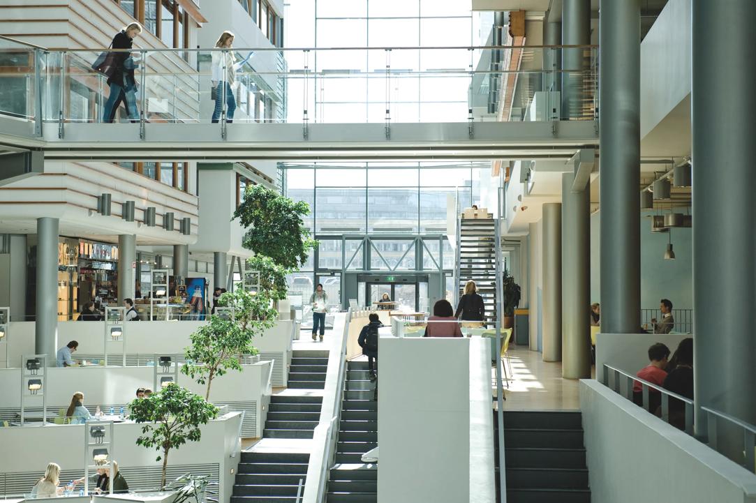 Inside of campus Oslo