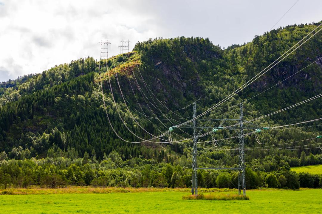 Strømmaster i norsk natur.