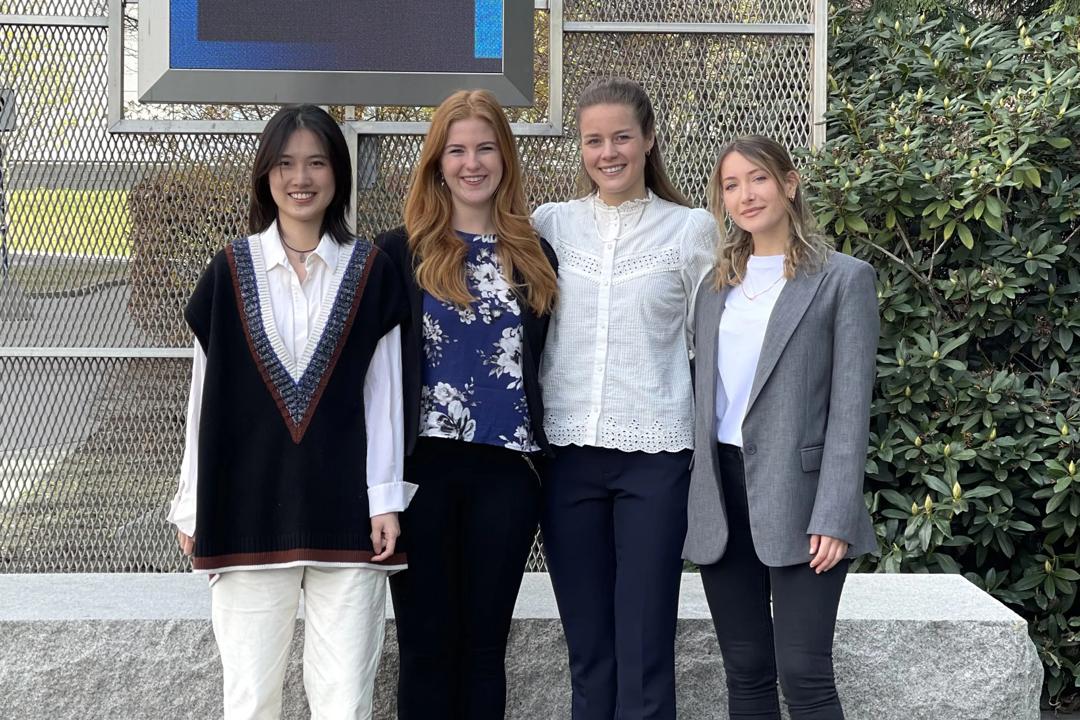 Winner team from left: Tianyi Zhu, Nicolette Conradis, Katarina Ugland and Maria Elena Martelli.