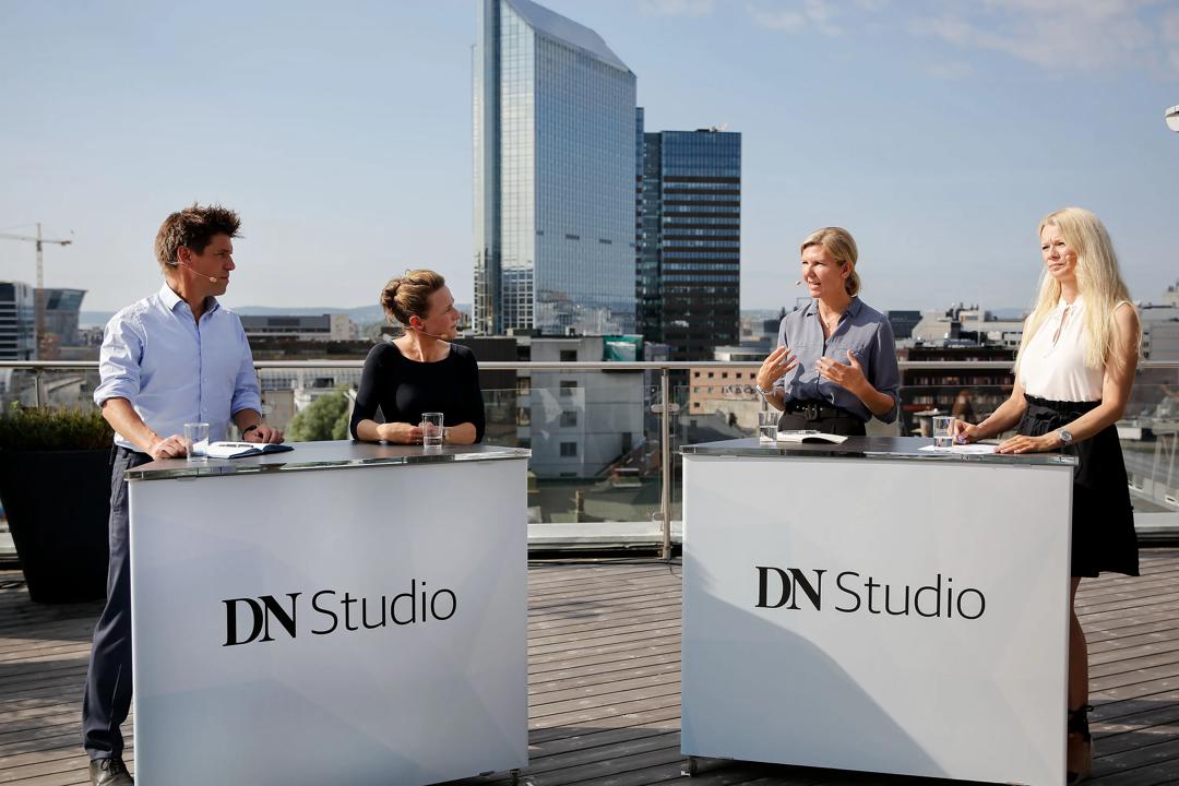 BI-forsker Espen Henriksen diskuterer handlingsregelen med Marianne Groth, Marianne Marthinsen og Kari Due-Andresen i DN Studio.