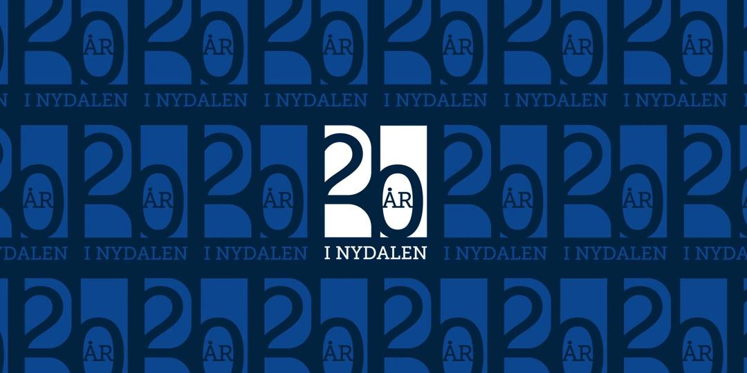BI 20 år logo