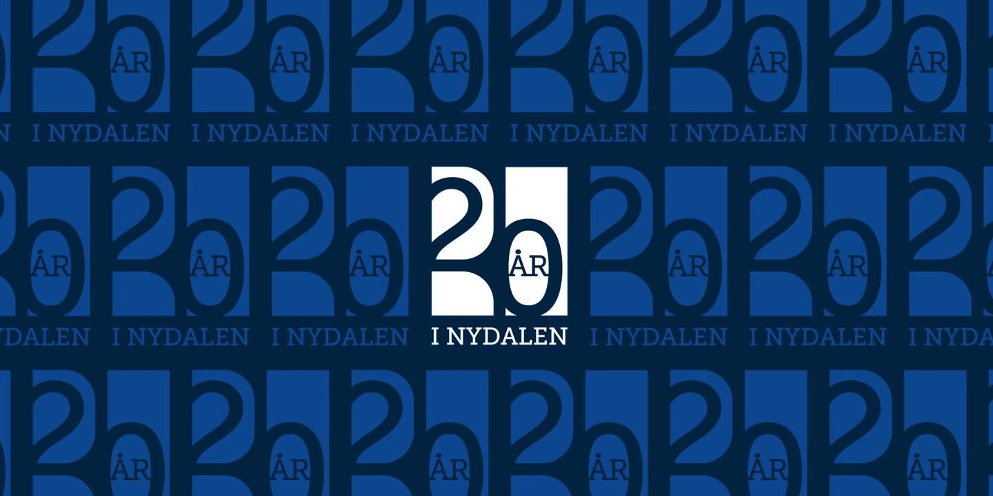 BI 20 år logo
