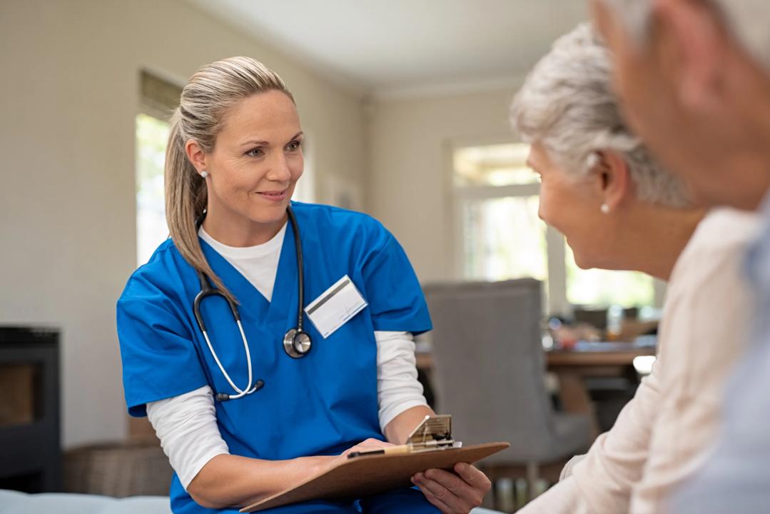Doctors talking with each other