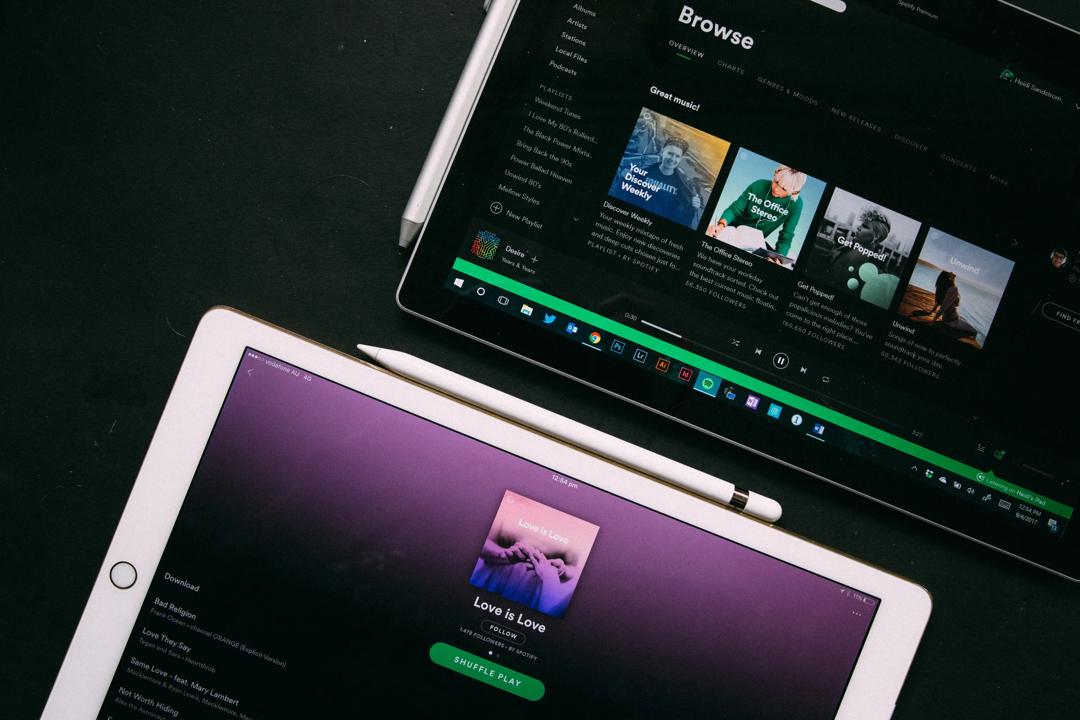 Spotify-app på Ipad