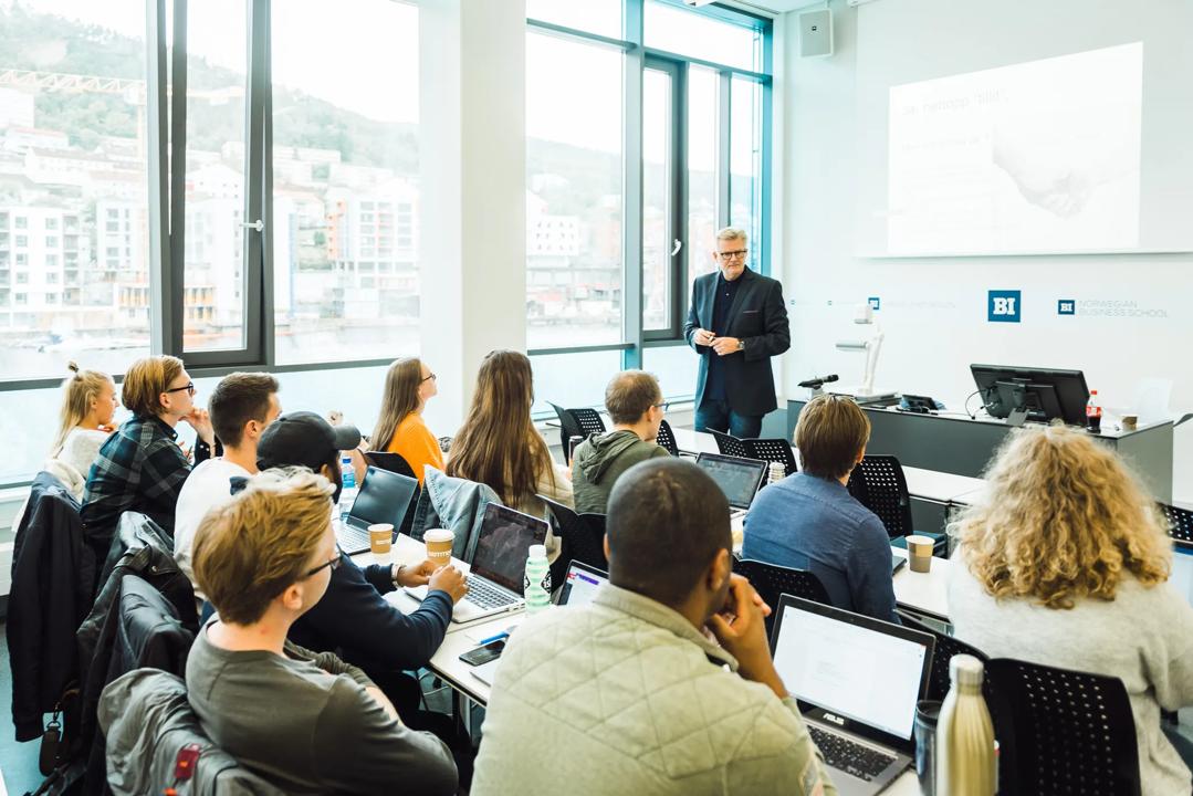 Students attending a lecture