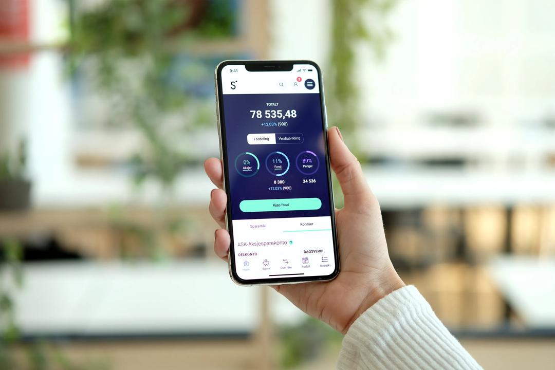 Sbanken applikasjon på mobil
