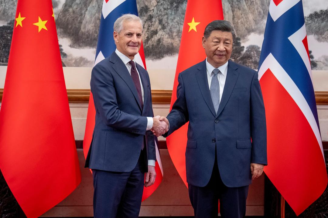 Statsminister Jonas Gahr Støre (Ap) møter Kinas president, Xi Jinping, i Beijing