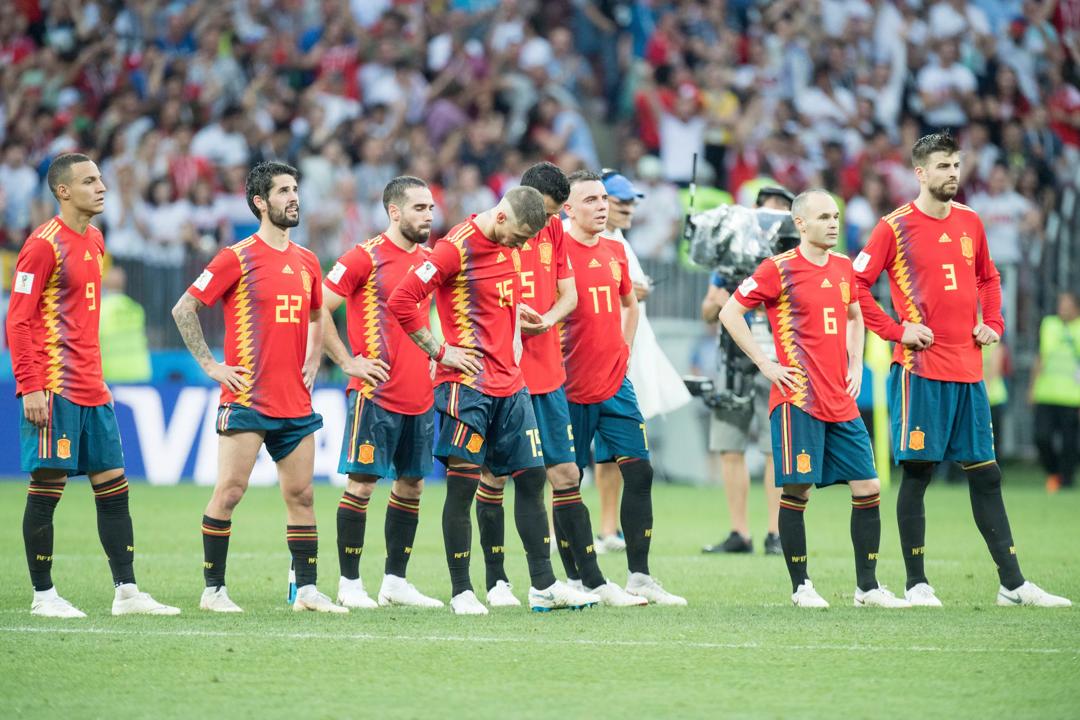 FIFA World Cup 2018: Spania- Russland. Spanias muligheter for å bli verdensmestere ble betydelig svekket med sparkingen av Loptegui. Foto: DPA.