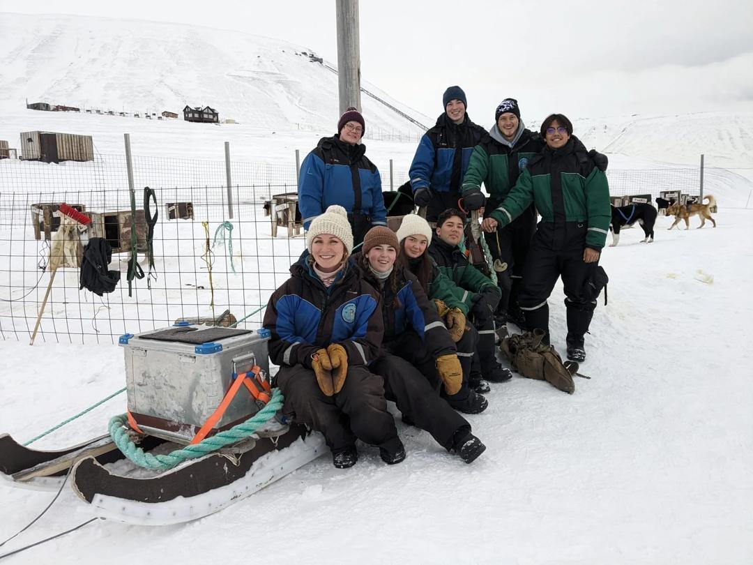 American College of Norway students outside