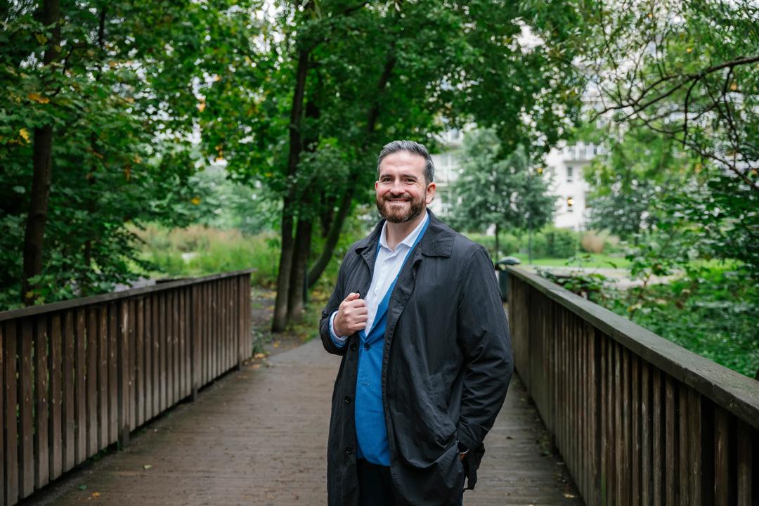 Marco standing in the park