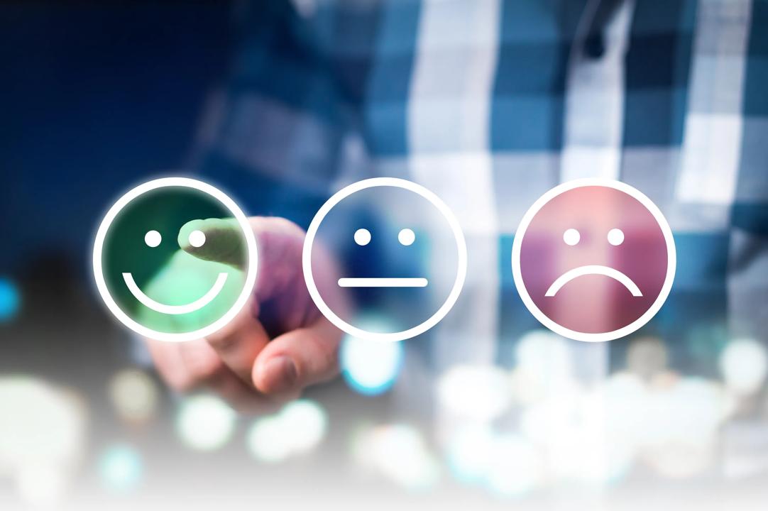 Emojis for rating customer satisfaction