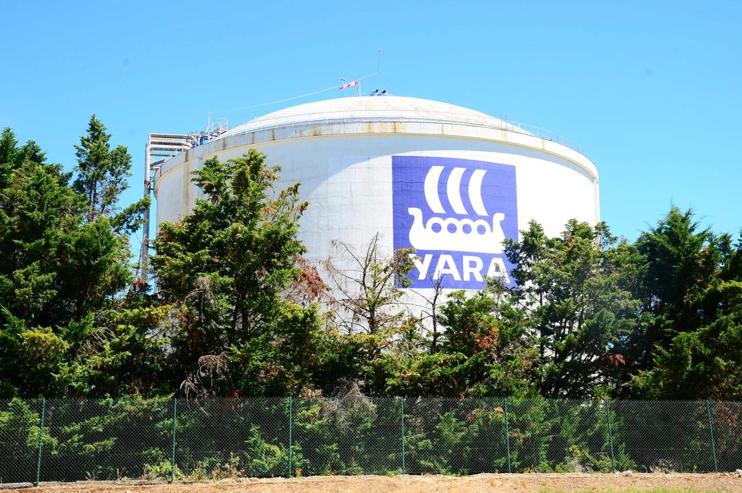 A Yara factory in Bordeaux, France