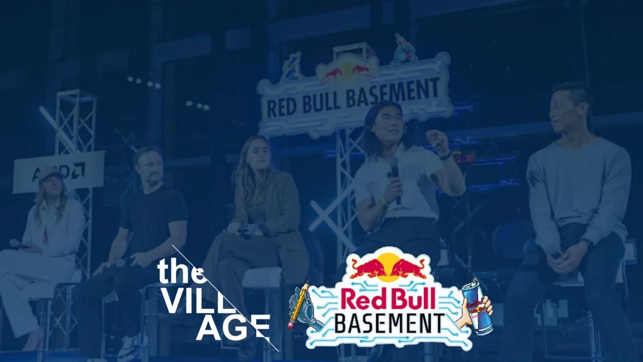 Logoen til The Village og Red Bull Basement.