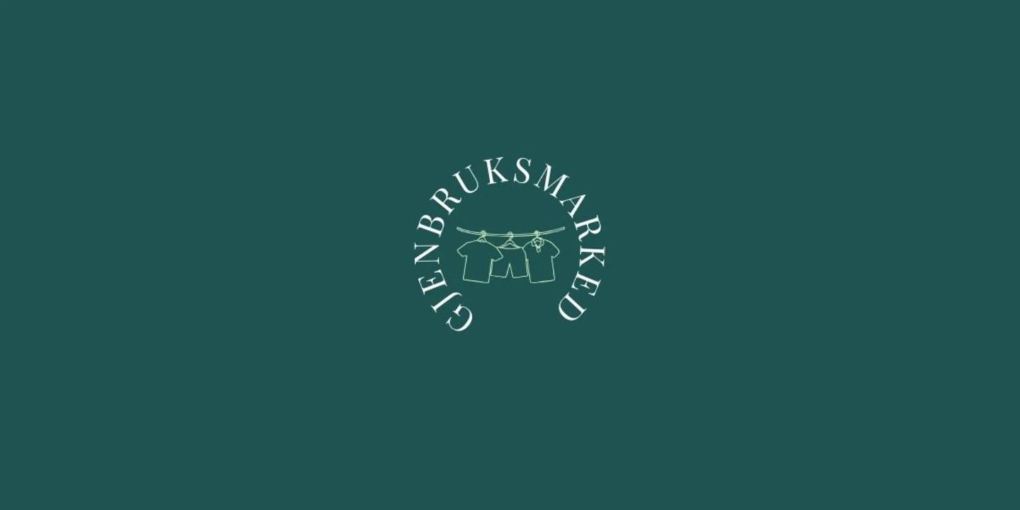 Grønn logo til Gjenbruksmarkedet