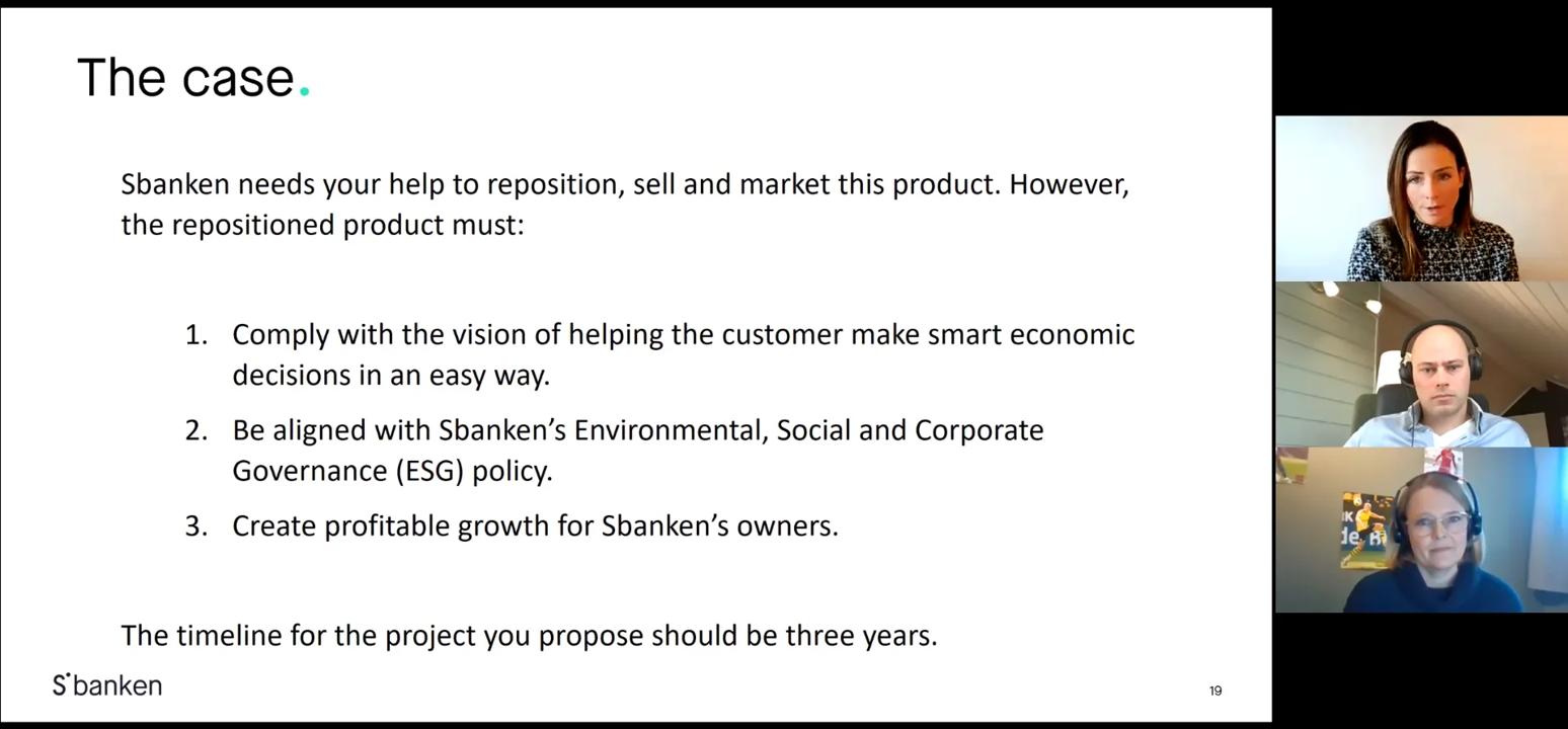BIICC 2021 - Sbanken launches The First Case