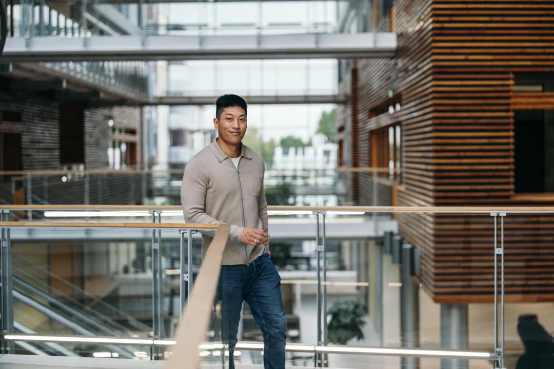 Male bachelor student 