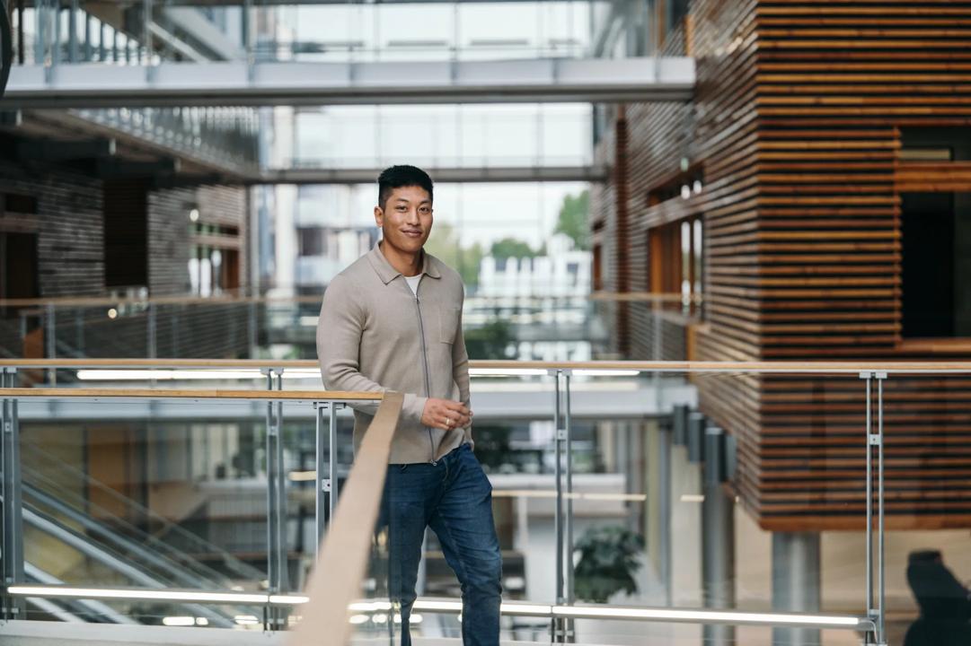 Male bachelor student 