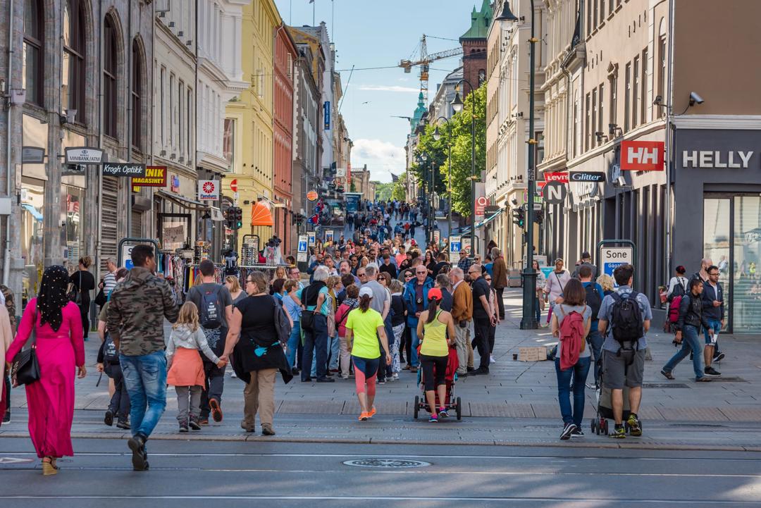 Butikker og handlende i Karl Johans Gate