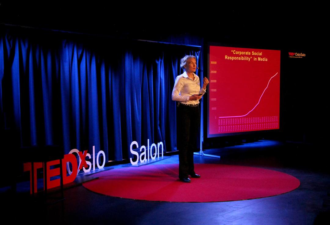 Caroline Ditlev-Simonsen gave a talk at TEDxOsloSalon about Corporate Social responsibility (CSR)