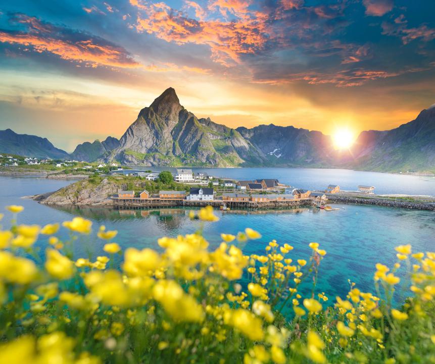 Image of the nature in Lofoten, Norway