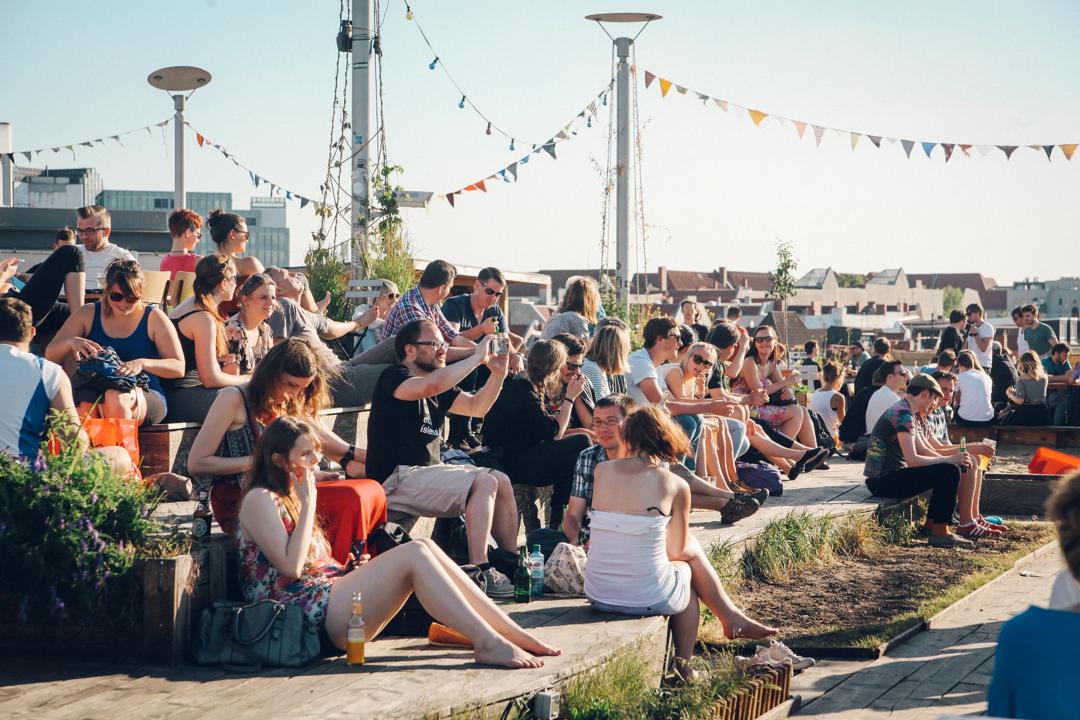 Group of people during a festival