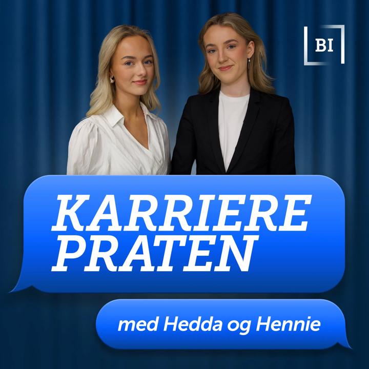 Bilde av Hedda og Hennie med Karrierepraten-logo