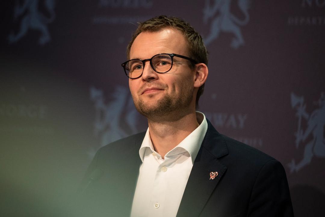 Avgått KrF-leder og statsråd Kjell Ingolf Ropstad (bildet) på pressekonferansen hvor han beklaget sin handlemåte i saken om sin pendlerbolig. (Foto: Hanna Kristin Hjardar, VG)