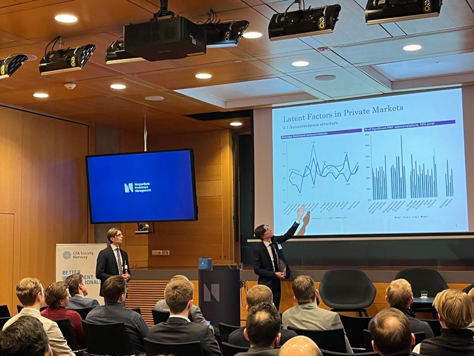 Two MSc students in finance from BI won CFA Institute Quant award 2023