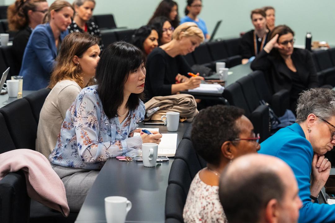 Close up of participants from the audience