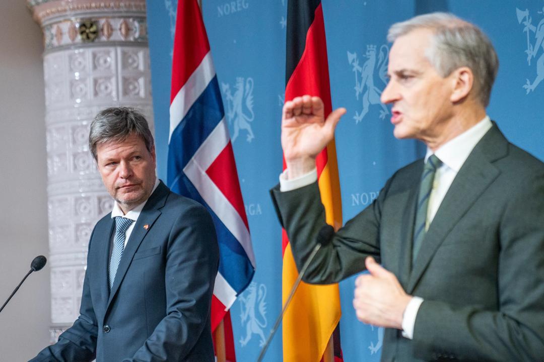 Jonas Gahr Støre og Robert Habeck