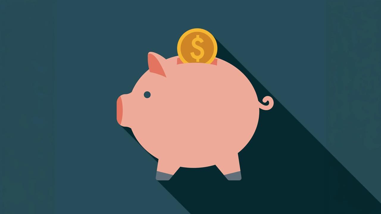 Illustrasjon av sparegris