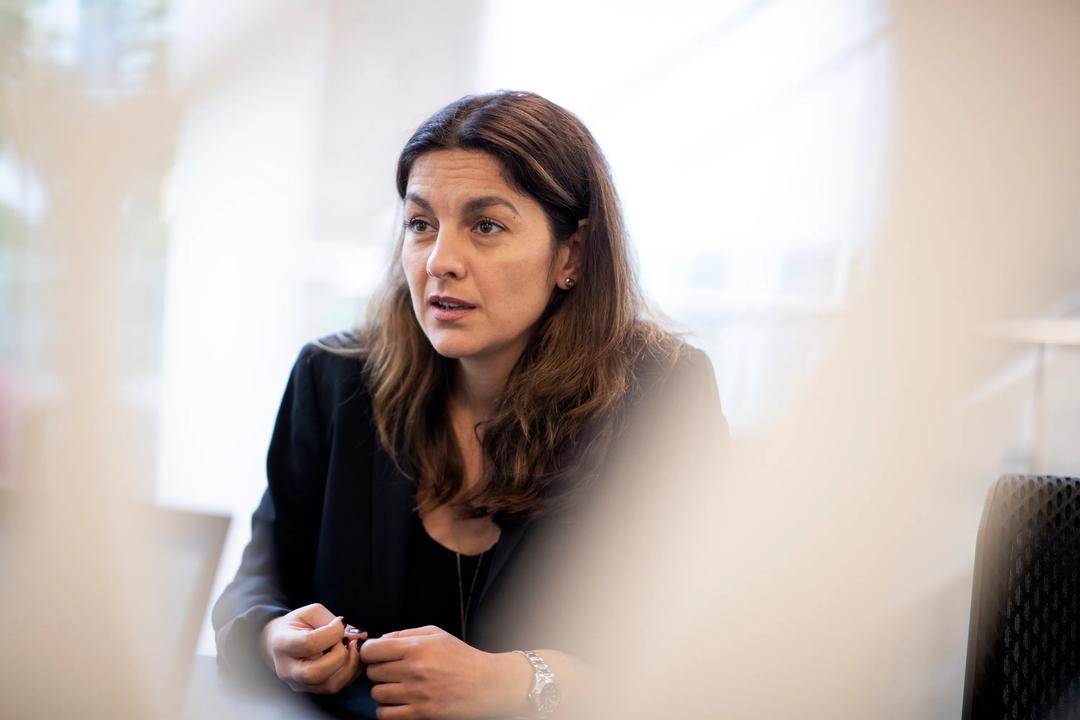 Cristina Zgherea som snakker